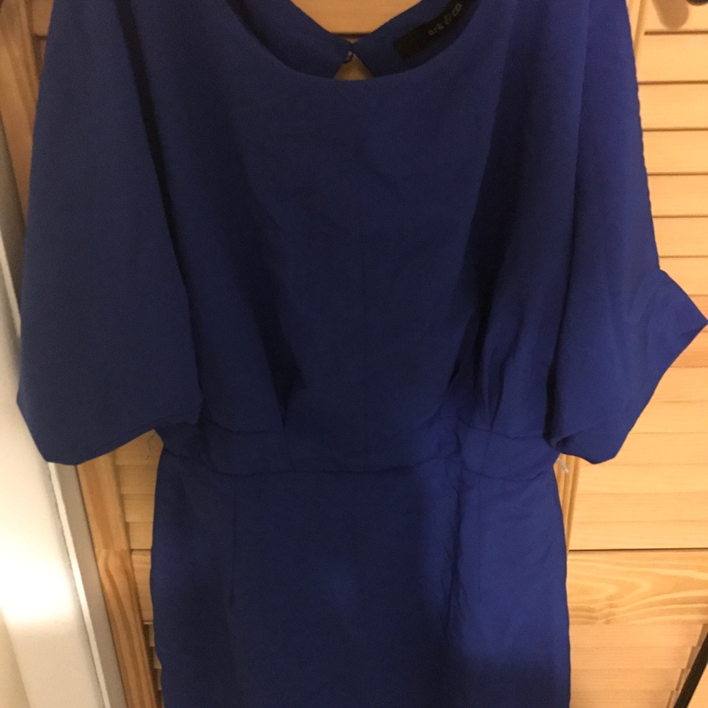 #Ark&Co Royal blue cold shoulder dress 👗