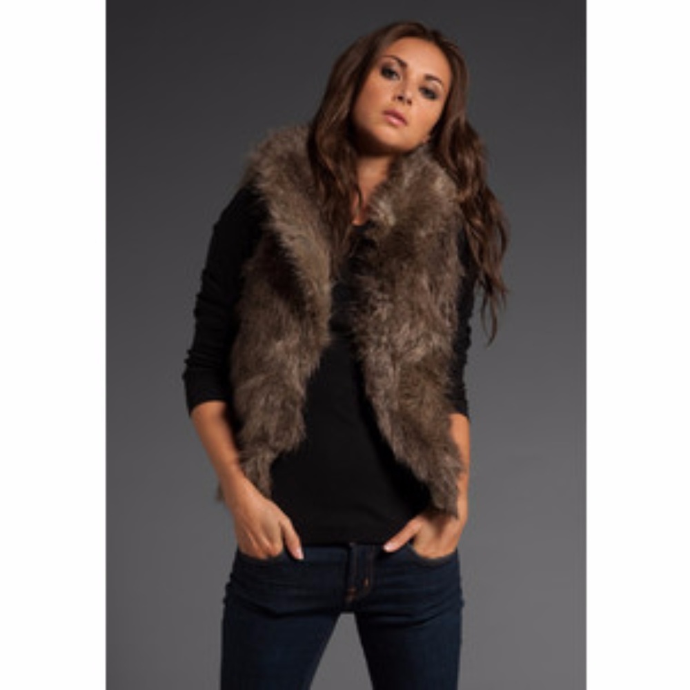 Jack by BB Dakota Janika Faux Fur Vest