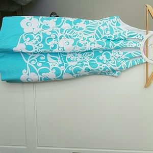 Lilly Pulitzer Blue Patterned Dress