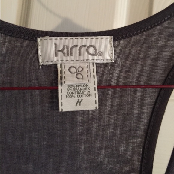 Pacsun Kirra Ruffled Dark Grey Tank - Picture 3 of 4