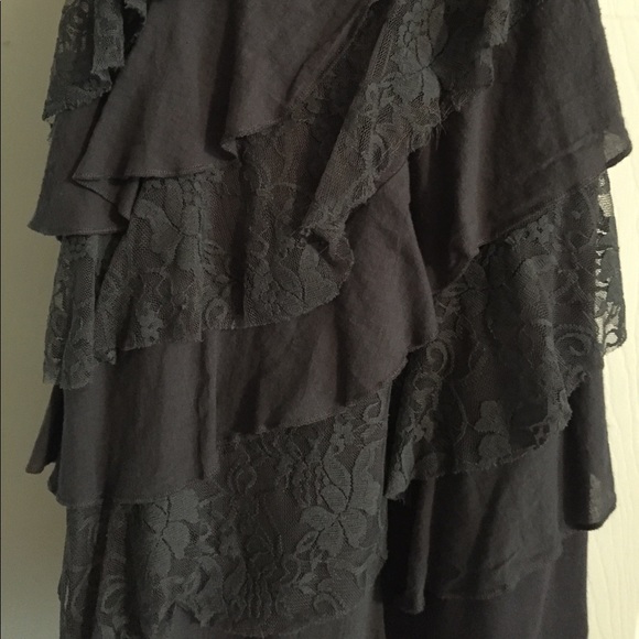 Pacsun Kirra Ruffled Dark Grey Tank - Picture 4 of 4
