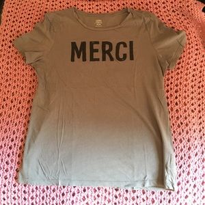 {Old Navy} "Merci" T-shirt