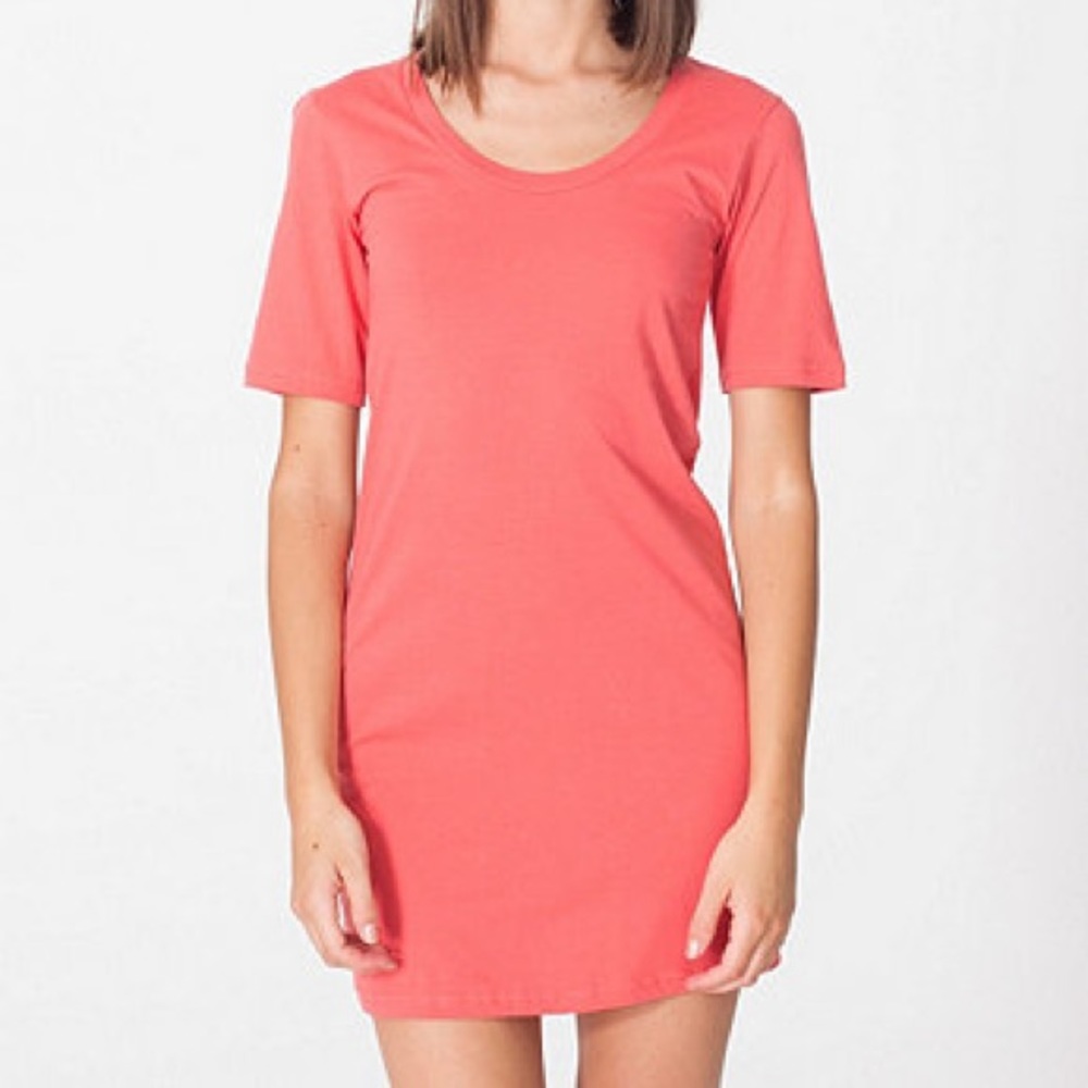 American Apparel t-shirt dress in aqua color