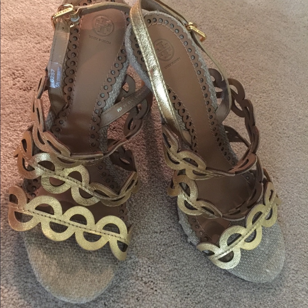 Tory Burch Gold Sandals