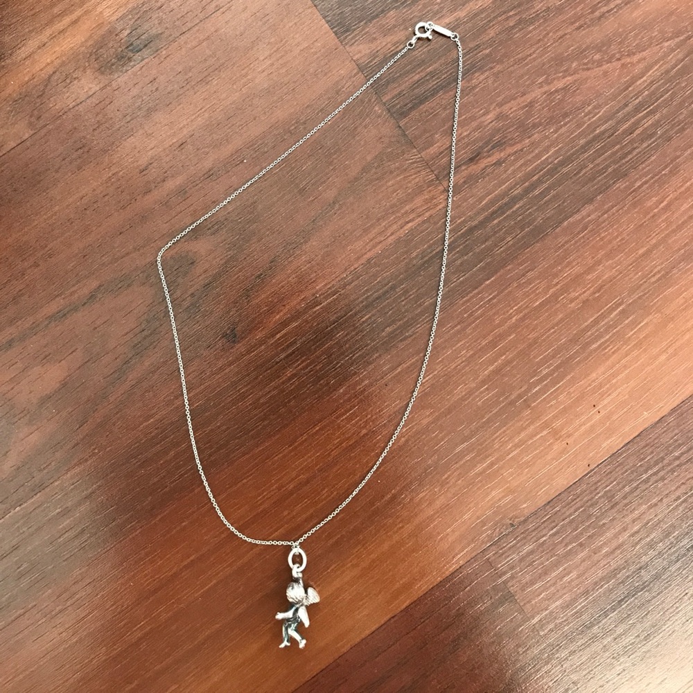 Tiffany and Co Silver Angel Necklace