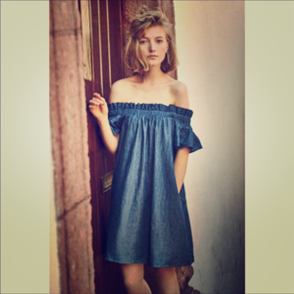 NWT Corey Lynn Calter Anthropologie denim dress