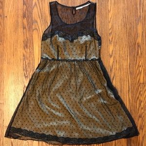 Cute Kimchi Blue Polka Dot Mesh Dress