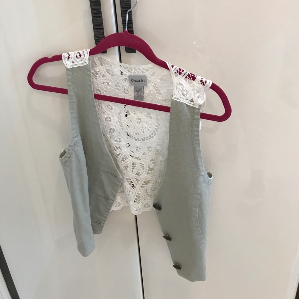 Lace back vest