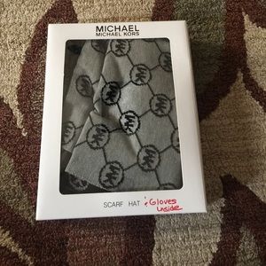Authentic Michael Kors winter scarf, hat & gloves