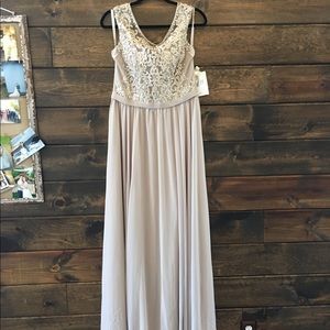 Brand new mori lee tan prom/pageant dress