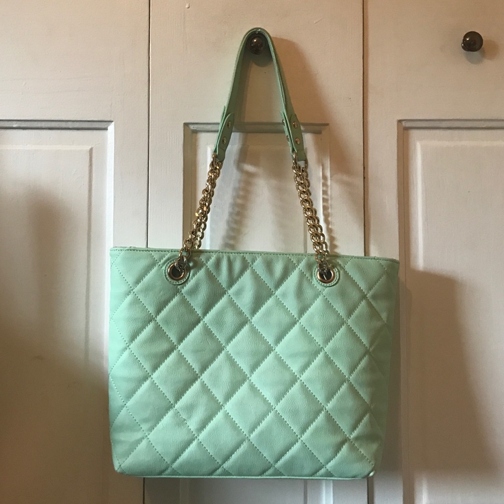 Mint green medium purse