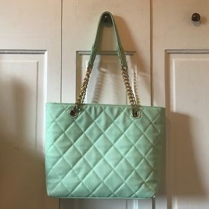 Mint green medium purse