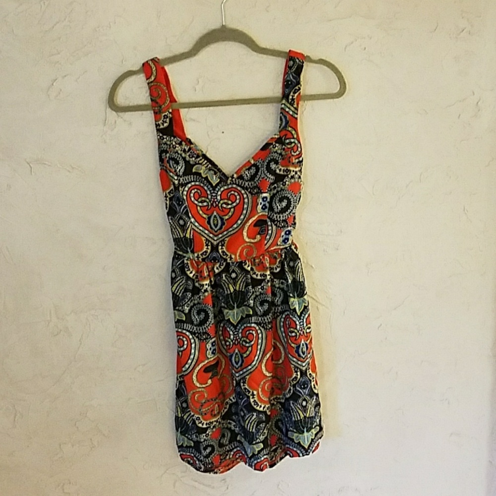 Silky open back mini dress