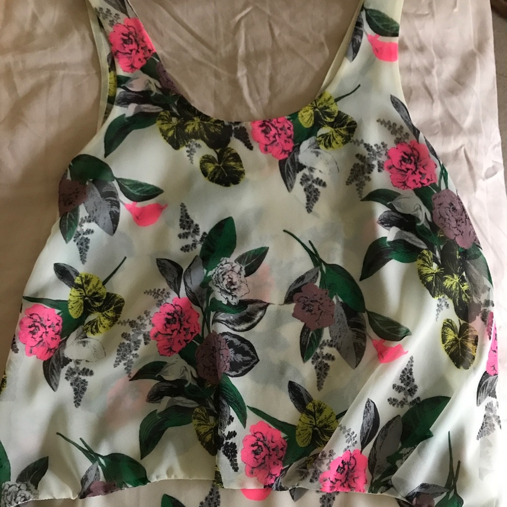 Floral tank top