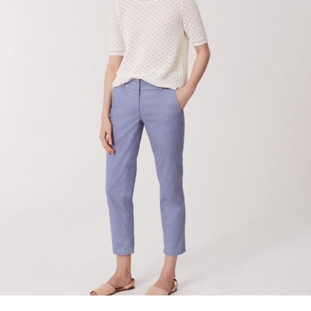 Loft cropped skinny chinos - serene blue