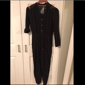 Black jumper with lace back