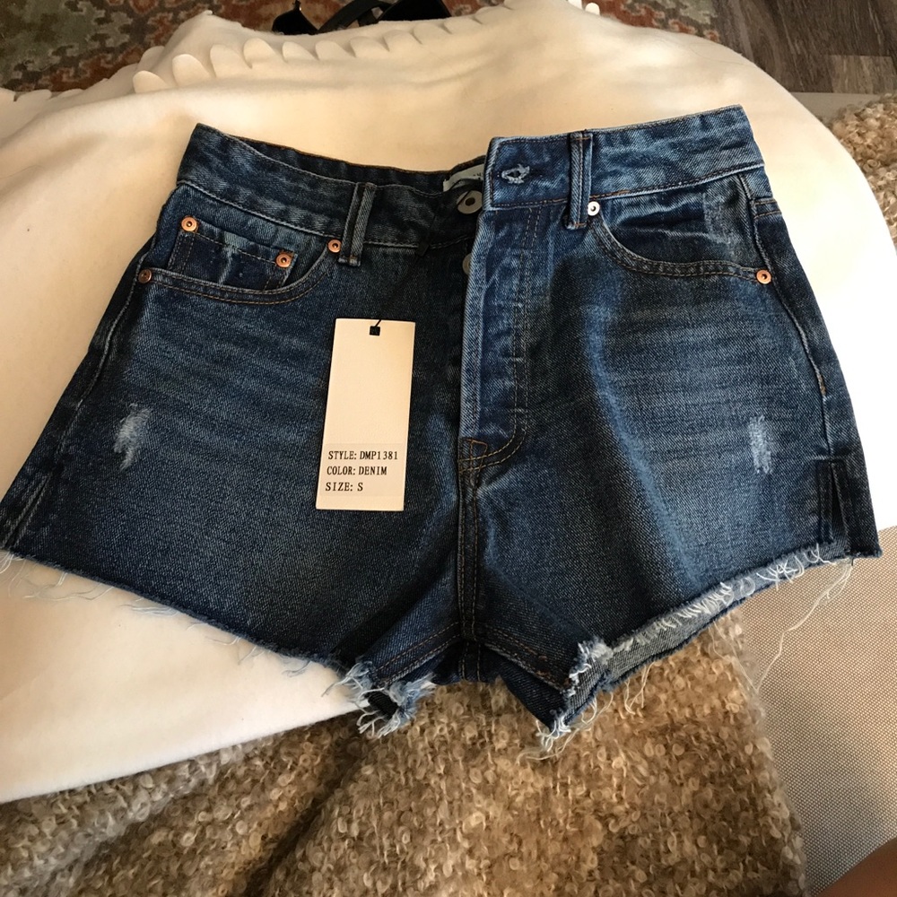 Denim shorts