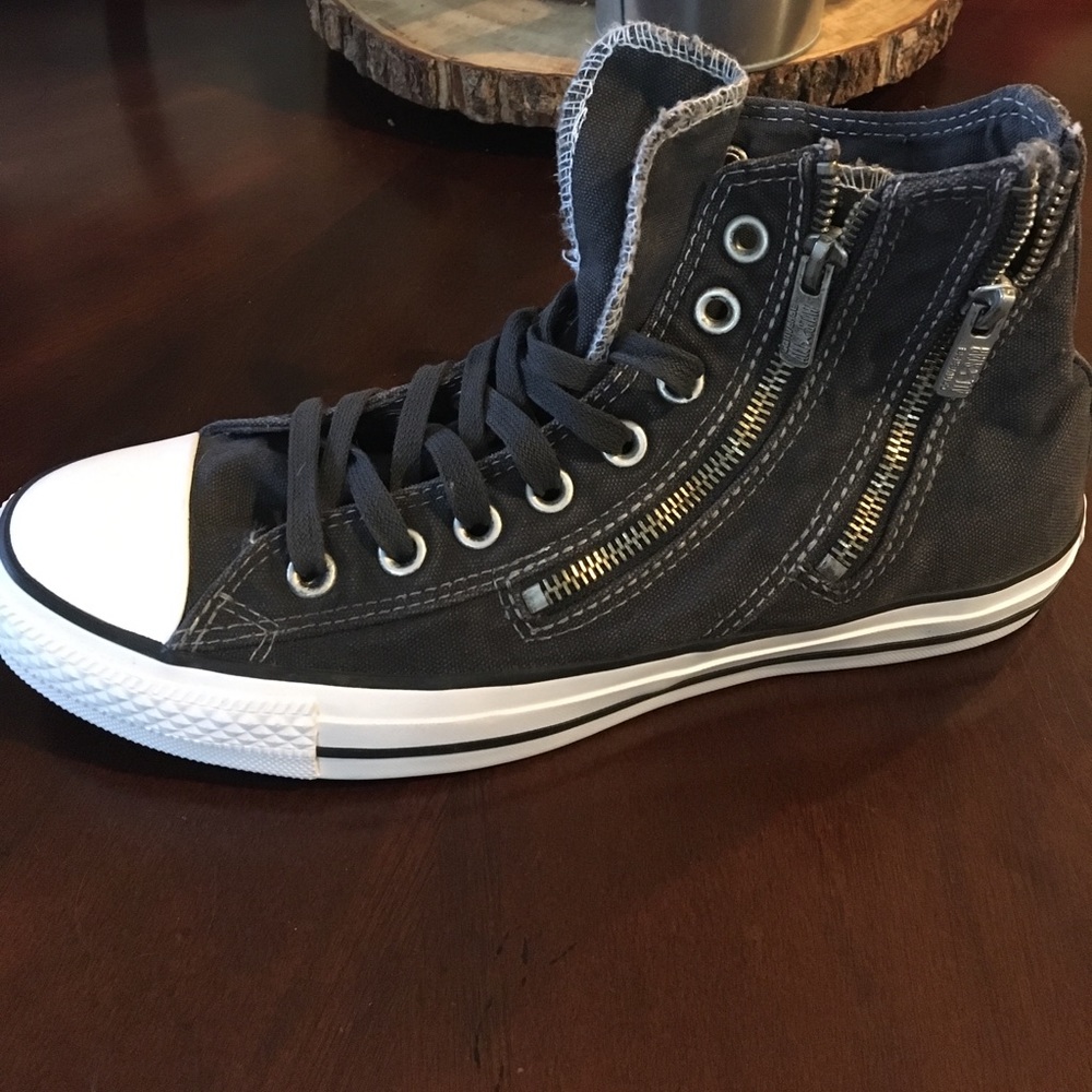 Converse charcoal grey high top