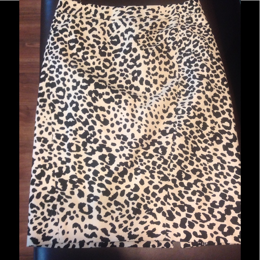 Loft cheetah print skirt