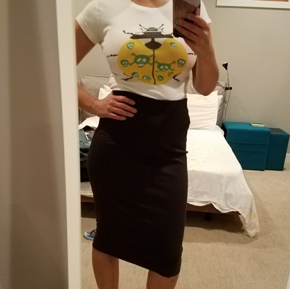 Pencil skirt.