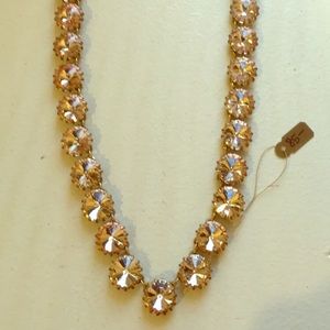 J. Crew Pale Pink Crystal Necklace