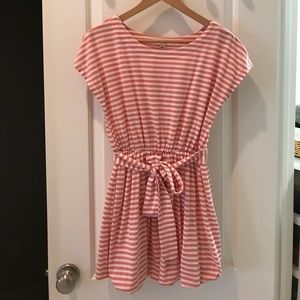 Pink striped tunic