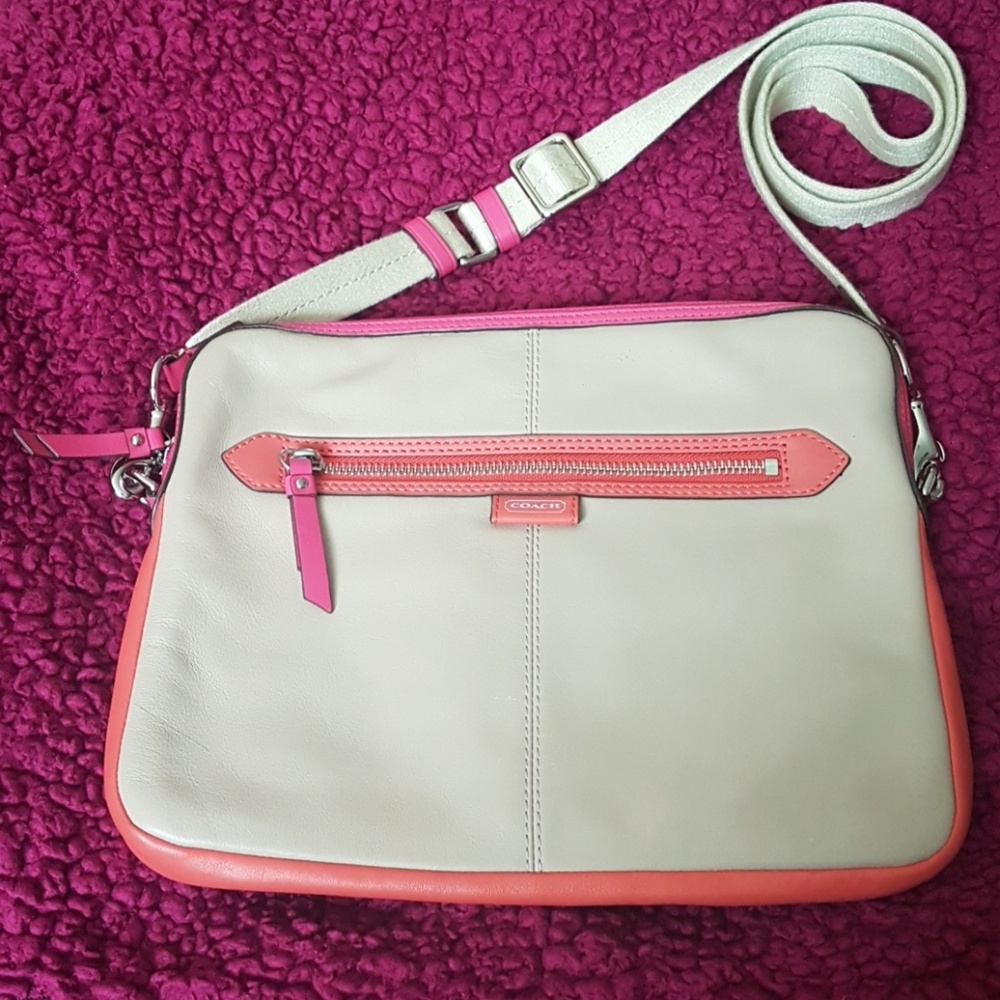 Leather Coach  IPad/Tablet sling
