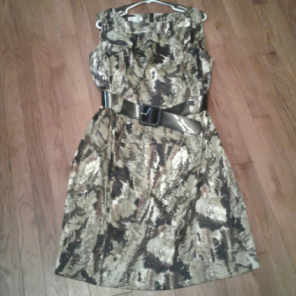 Dress barn belted dress
