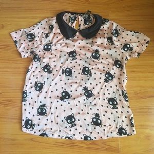 Chococat sheer top blouse!