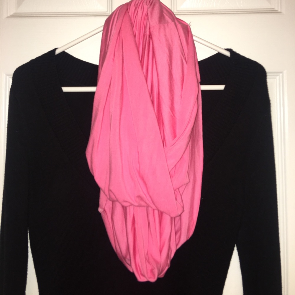 Pink Infinity scarf