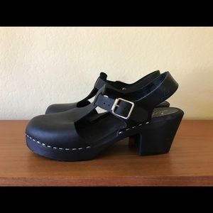 LOTTA FROM STOCKHOLM HIGHWOOD BLACK CLOGS