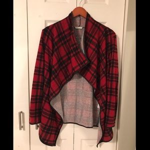 Red and black plaid jacket
