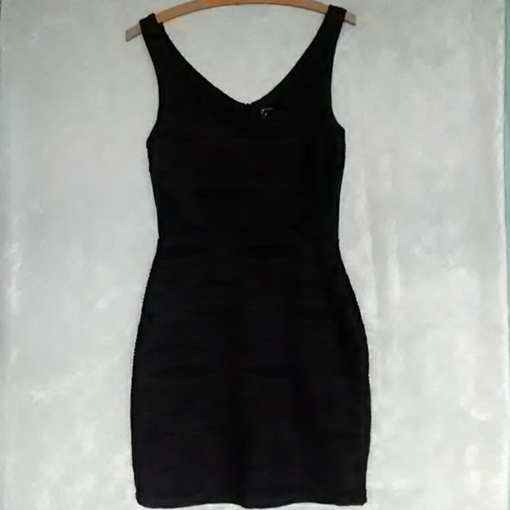 Black mini dress