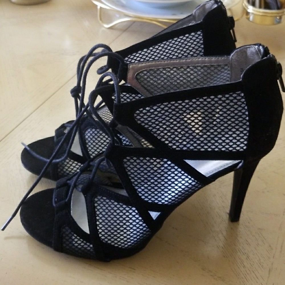 Black Netting Beauty Shoes