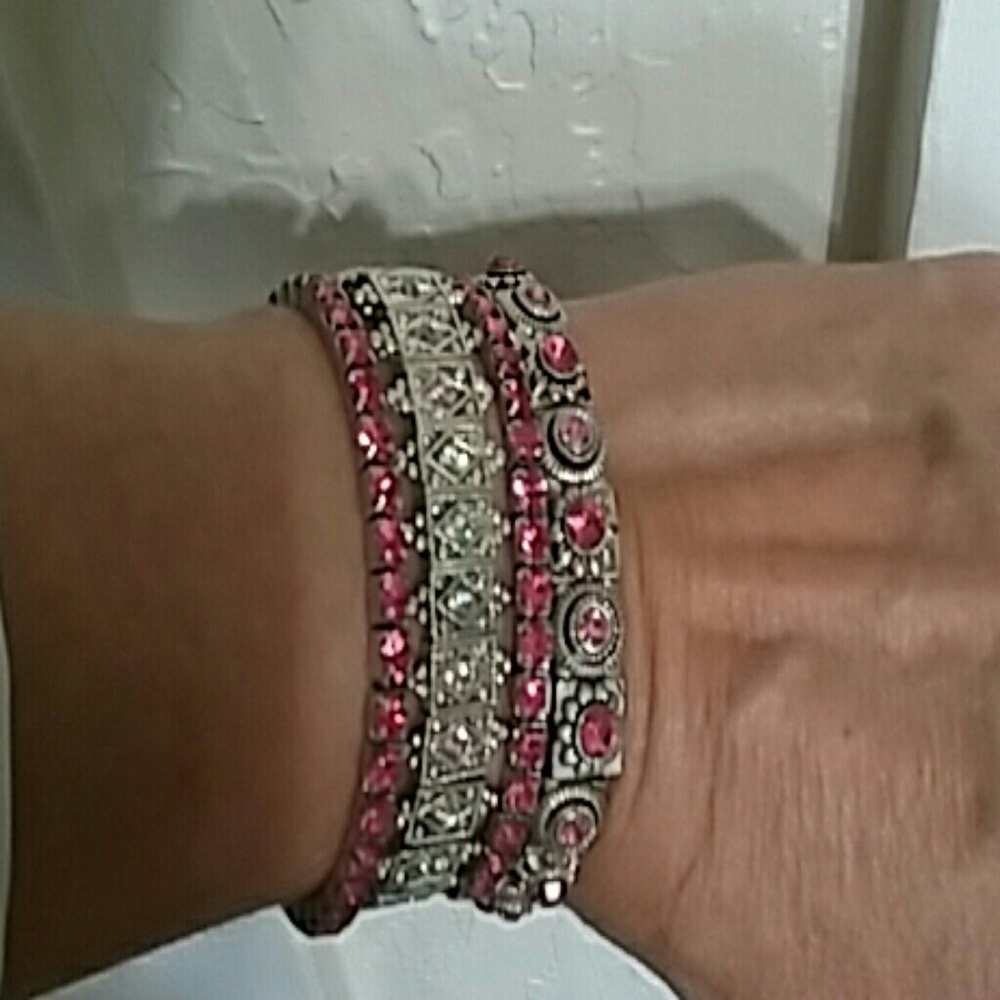 4 piece bracelet set. Stunning.