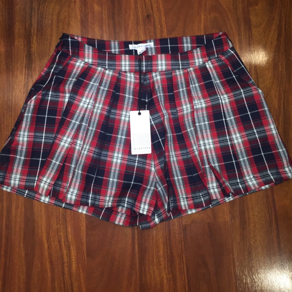 loverich flannel shorts