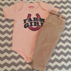 6-9 cute girl outfit shirt 👚 with pants 👖