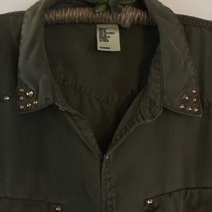 H&M studded detail shirt