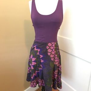 Anthropologie Stretchy Open Back Dress Sz s