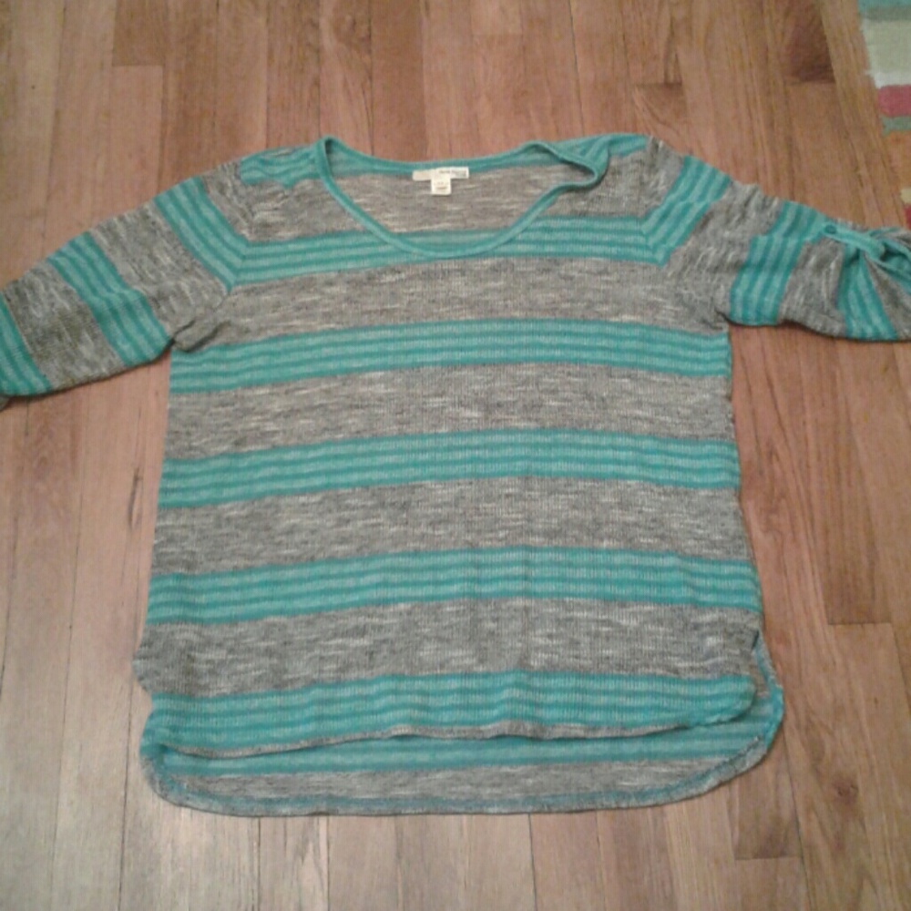 Stripe light knit sweater