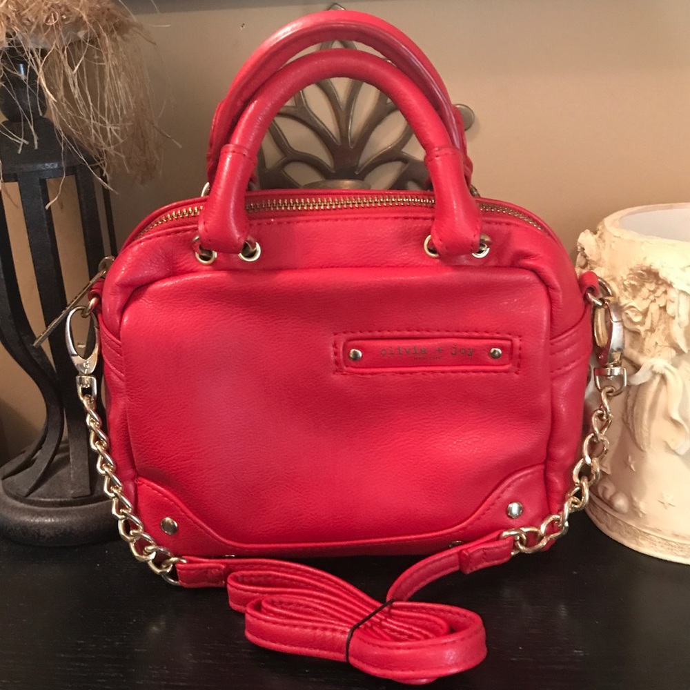 50%OFF❗️Olivia + Joy Red leather Cross Body Purse
