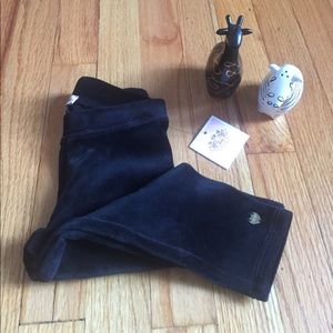 NWT Juicy Couture Black Velour Legging