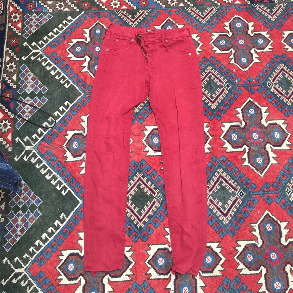 Maroon Hudson Jeans
