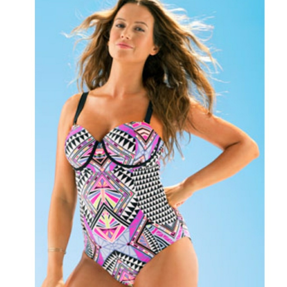 Plus size swimsuit (looks like Torrid swimwear)