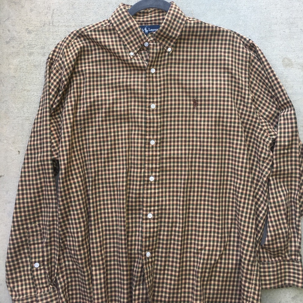 Ralph Lauren button down size medium plaid