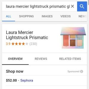 Laura mercier LIGHT STRUCK glow pallette