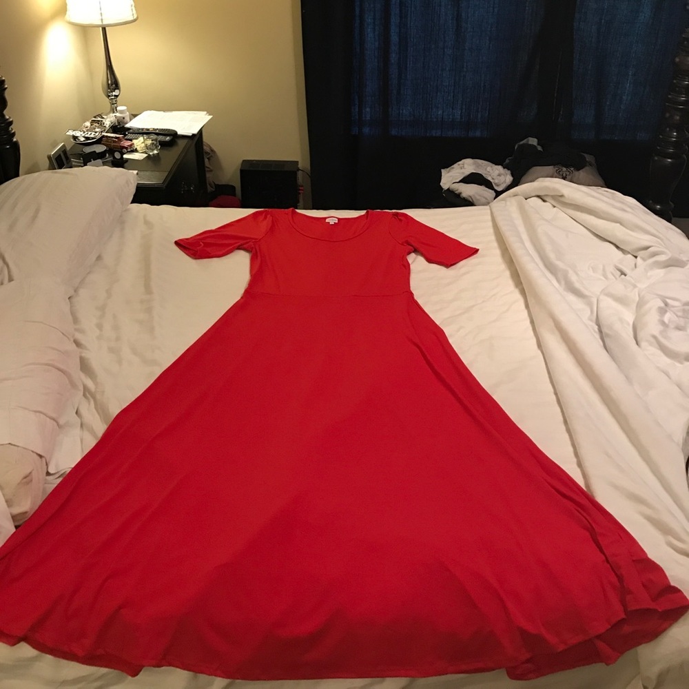 LulaRoe Red Ana 3XL