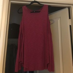 Express shoulderless Dress shirt