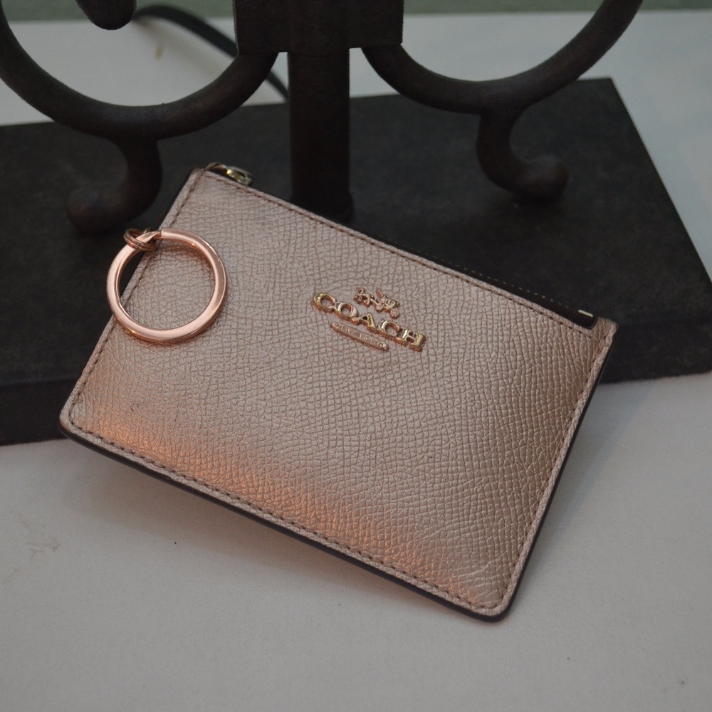 Coach Rose Gold Metallic Wallet