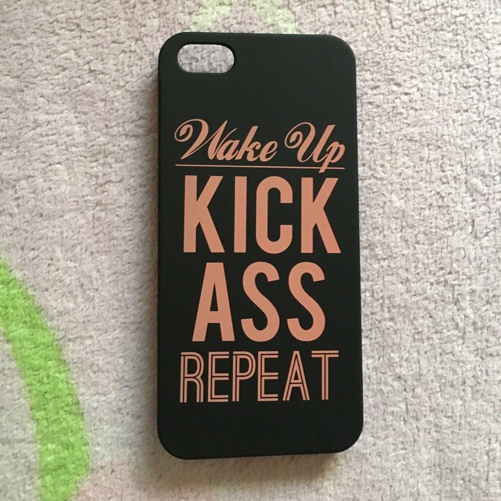 iPhone 5/5s/SE Wake Up, Kick Ass, Repeat Case